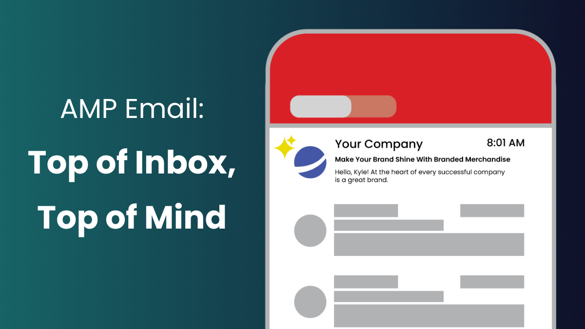 AMP Email Top of Inbox Image